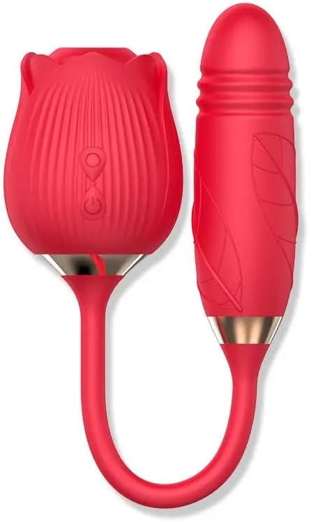 Silicone Adult Sucking Clitoris Dildo Vibrator Sexy Toys Rose Vibrator with Tongue